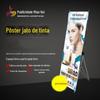 Produção de Pôster Inkjet Fotográfico de Alta Definição, Rack X para Exibição à Prova de Vento, Rack de Exibição em Forma de Porta, Rack para Pôster Roll-Up, Personalização de Rack de Exibição