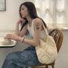 2024 Novo Cross-border Amazon Seaside Ins-style Grande Capacidade Woven Bag All-match Hollow Cotton Thing Bag Beach Bag