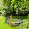 Comedero Colgante para Pájaros Transfronterizo Baño para Pájaros Decorativo para Exteriores Balcón Exterior Jardín Alimentador de Colibríes Caja de Agua y Comida