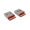 Suministro de stock de fabricantes conector macho USBA cuerpo corto L17mm naranja 5 pines alta corriente 5A carga rápida puerto A