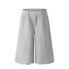 Shorts Casuales de Corte Limpio Estilo Americano con Pliegues 2025 Nuevos Pantalones de Chándal Anchos y Acortados Sueltos para Hombres y Mujeres