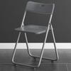 Silla plegable de plástico para el hogar, silla de comedor, portátil para actividades al aire libre, conferencias, capacitación, respaldo para personal, silla de computadora, taburete
