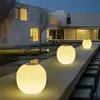 Luminária de Pilar para Pátio, Lâmpada Moderna Minimalista à Prova d'Água para Muro de Vila Externa, Lâmpada de Bola Redonda para Portão, Lâmpada de Pilar Solar