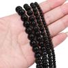 Cuentas redondas de vidrio transparentes negras y blancas de alta calidad, versátiles, material para abalorios hechos a mano, accesorios para joyería de pendientes