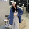 Foto Real Primavera Outono Novo Material Espesso Camada Estilo Coreano Solto Retrô Jaqueta Camisa Jeans Azul Outro Outro Algodão