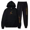 2025 Amazon Aliexpress Traje Deportivo para Hombre Sudadera con Capucha de Forro Polar Sudadera Más Fácil de Combinar Traje Deportivo Casual