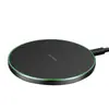 Cargador Inalámbrico Redondo 15W Carga Rápida Adecuado para Teléfono Móvil Apple Cargador Inalámbrico Inteligente Disco de Carga Inalámbrica Ultra Delgado