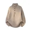 Nuevo Suéter Casual para Hombre Otoño/Invierno 2026, Moda Estilo Old Money, Cuello Alto, Estilo Perezoso, Prendas de Punto, Top para Hombre