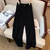 Jeans de Mujer con Sentido del Diseño Cintura Alta Pantalones de Mopa Todo Fósforo Primavera y Otoño Retro Sueltos Adelgazantes Rectos de Pierna Ancha