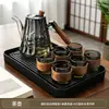 Tetera nueva de vidrio de borosilicato espesado de gran capacidad, con mango de madera, adecuada para uso doméstico, tetera para estufa de cerámica eléctrica