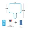 Quadro Branco Portátil Dupla Face, Quadro Negro Apagável para Transmissão ao Vivo, Quadro de Escrita, Quadro de Prompts, Quadro de Escrita de Mesa, Quadro de Respostas Portátil