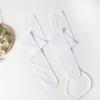 Calcetines hasta la rodilla ultrafinos en blanco y negro de primavera y verano, de terciopelo, antideslizantes, transparentes, medias JK, medias japonesas hasta el muslo.