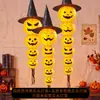 Decoração de Lanterna de Papel de Abóbora de Halloween Adereço Fotográfico Luminoso Atividade Temática de Shopping Cenário de Atmosfera Ornamento Pendurado