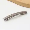 Pinza para el Cabello de Primavera Mate Simple y Elegante para Mujer, Pinza Cuadrada de Acero con Resorte de Color Sólido para Peinados Semirecogidos