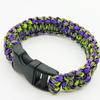 Pulseira multifuncional para emergências ao ar livre, pulseira de sobrevivência para acampamento, pulseira de corda de guarda-chuva de sete núcleos, tecido, escape