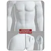 Tienda de ropa accesorios de maniquí ropa de hombre muscular blanco y negro maniquí de escaparate maniquí de medio cuerpo soporte de exhibición
