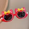Óculos de Sol de Desenho Animado para Meninas, Óculos de Sol Estilosos para Meninas, Óculos de Sol com Proteção Solar de Princesa, Óculos de Sol Decorativos da Moda