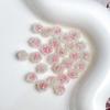 Explosões de Primavera Brilho Fino Esfoliante Suave Flor Suave Rosa Joias para Nail Art Pulseira Fresca Joias Brincos DIY Material