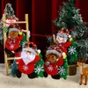 Tela navideña nueva transfronteriza pequeño colgante decoración colgante de árbol de Navidad muñeco colgante de árbol de franela decoración colgante regalo