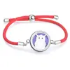 Cuerda Roja Moda Sencilla Difusor de Aceites Esenciales Aromaterapia Caja Pequeña Pulsera Redonda Accesorios de Joyería Caja de Fragancia Decoraciones