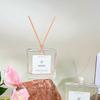 Botella plana de 100 ml de alta calidad, transparente, sin fuego, aceite esencial de aromaterapia, apto para el hogar, adornos de aromaterapia de interior, fragancia duradera que se expande.