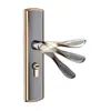 Cerradura para Puerta de Dormitorio, Tipo Universal para Hogar Interior, Cerradura para Puerta de Madera, No Necesita Cambiar Agujeros, Manija de Puerta Ajustable, Reemplazo para Puertas Viejas