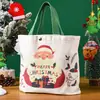 Saco de presente de Natal, bolsa de lona infantil com desenho animado, saco de embalagem personalizado com logotipo