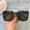 Xiaohongshu gafas de sol nuevas de moda cuadradas transparentes estilo coreano marco grande adelgazantes gafas para sesión de fotos callejera de celebridad de internet