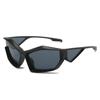Película de PC Gafas de Sol con Sentido de Tecnología Futura Gafas de Sol Envueltas Estilo Mecánico Ojo de Gato Gafas de Montar Forma Cóncava de Celebridad de Internet
