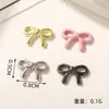 Joias Populares Transfronteiriças de Liga de Alumínio Phalaenopsis para Nail Art DIY Mini Laço Estéreo Acessórios Decorativos Usáveis para Unhas Feitos à Mão