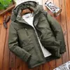 [8186] ¡Estilo de invierno! Chaqueta acolchada de algodón gruesa de invierno para hombre, forrada de polar, holgada, casual, multibolsillo, para mediana edad y resistente al frío