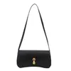 Design Moderno e Único 2025 Outono Nova Moda Retrô Cor Sólida Elegante Simples Versátil Bolsa de Ombro de Mão