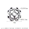 Plata de Ley S925 Forma de Corazón Base de Flor Hueca Tapa de Cuentas Espaciadoras de Plata Accesorios para Joyería de Cuentas DIY Cierre de Plata de Ley 925