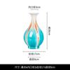 Jarrón de cerámica azul y verde con cambio de horno de Jingdezhen, jarrón decorativo de cerámica para mueble de TV de sala de estar