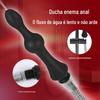 Limpador de Contas de Silicone com 2 Contas Dispositivo de Enema Irrigador Anal Limpeza da Câmara Posterior Expansor Anal Produtos para Adultos