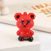 Llavero Muñeco Oso Cielo Estrellado Graffiti Dibujos Animados Tridimensional Plástico Blando Llavero Pareja Accesorios de Moda Tendencia