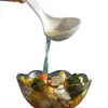 Cuchara Sopera Grande Resistente a Altas Temperaturas de Fibra de Trigo con Mango Largo para Uso Doméstico, Adecuada para Servir Gachas, Cuchara Sopera Pequeña de Estilo Japonés y Coreano para Cocina, Cuchara de Plástico