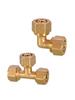 Accesorios para Juntas de Tubería de Aluminio-Plástico 1216 Codo de Cableado Interno y Externo de Calentador Solar de Agua de 4 Puntos Accesorios de Tubería Rectos de Diámetro Igual de Tres Vías