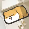 Alfombrillas de Piso de Barro de Diatomeas con Dibujos Animados Lindos para Entrada del Hogar, Alfombrillas Decorativas Resistentes al Desgaste y a la Suciedad, Alfombrillas Antideslizantes para Baño