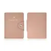 Portapasaportes de cuero con hebilla de avión dorada transfronteriza, protector de pasaporte engrosado, estuche para documentos y pasaporte de cuero PU