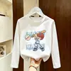 Camiseta base de algodón para niños, ropa infantil para primavera y otoño, nuevo modelo 2026, top de primavera y otoño para niños, camiseta de manga larga para niños