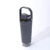 Copo de Café Transfronteiriço Aço Inoxidável 304 Isolado a Vácuo Portátil Copo Misturador com Alça para Esportes e Fitness Grande Capacidade Resfriador de Gelo
