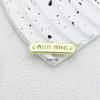Elegante simples combina com tudo Miaojia letra vazada liga metal patch DIY enfeite de cabeça grampo de cabelo acessórios de joalheria