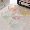 Prato de Vidro Infantil Prato Colorido Japonês Flor de Cerejeira Prato para Óleo Essencial Prato para Molho Prato de Vidro Prato para Molho e Condimento Atacado Tigela Pequena