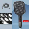 Alcachofa de Ducha de Silicona de Siete Funciones Ahorradora de Agua con Teclas de Piano Transfronteriza, Alcachofa de Ducha Universal de Mano para Bañarse