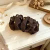 Pinza de plátano plisada tipo nube con lunares estilo coreano Maillard, accesorio para el cabello versátil de alta gama para recogidos elegantes