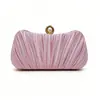 Nuevo Bolso de Noche Satinado Plisado, Bolso para Vestido de Noche, Bolso para Fiesta de Graduación, Bolso de Boda, Bolso de Hombro Versátil para Banquetes