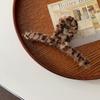 Clip Coreano de Felpa con Estampado de Leopardo para Mujer Otoño e Invierno Grande Mao Elegante Horquilla Parte Trasera de la Cabeza Elegante Clip de Horquilla Tiburón