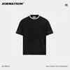 Camiseta de Manga Corta con Cuello Redondo y Tacto Frío de Lyocell Estilo Americano Transfronteriza para Hombre Zoewatson Diseño Verano 2026