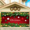 Tela de Fondo Navideño Tela de Decoración Festiva Tela para Diseño de Puerta de Garaje Tela Colgante Pancarta para Fiesta Navideña Tapiz Nuevo Transfronterizo